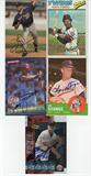 5 autographed Minnesota Twins baseball cards. Dan Serafini, Dan Ford, Tom Brunansky, Lee Stange and Corey Koskie. Fleer, Topps, Donruss and Upper Deck.