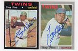 2 Tony Oliva Minnesota Twin autographed cards. 1970 Topps #510 and 1971 Topps #290