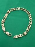 14K gold 7 1/2" bracelet, weighs 6.3 grams