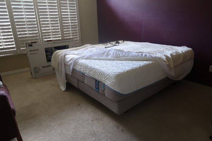 I am told this is a $15,000.00 bed set.  It is 3 months old.  More details to come. Tempur-Pedic King Size Mattress - TEMPUR-Cloud Luxe Breeze on adjustable frame.
