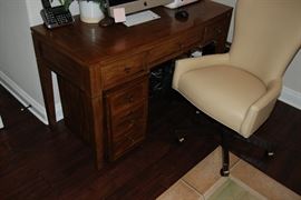 Hooker curved front desk and Hooker file cabinet.
