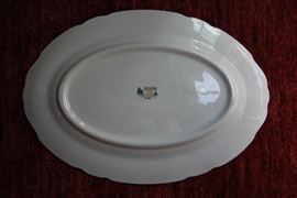 Set of Arcadian china with serving pieces.  Complete Seven piece - Service for twelve with serving pieces and extra pieces.