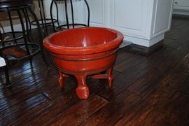 Antique Chinese wooden Baby Bath.