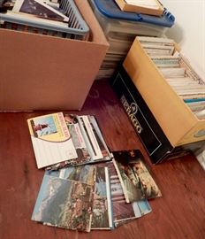 BOXES AND BOXES OF POST CARDS