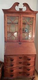 THIS IS A WONDERFUL  SECRETARY WITH THE BOWED DRAWERS