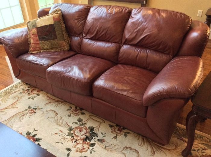 Leather Sofa.