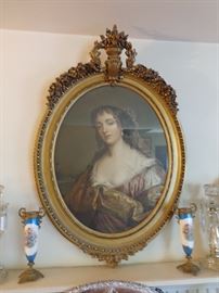 Beautiful "Lady Hamilton" in an equally beautiful frame!