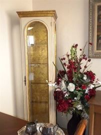 VINTAGE GLASS CURIO CABINET