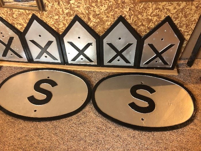 Misc Cast Iron Railroad Signs