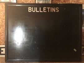Railroad Depot Bulletins Board