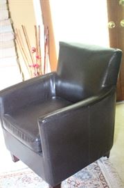 Leather Parlor Chair