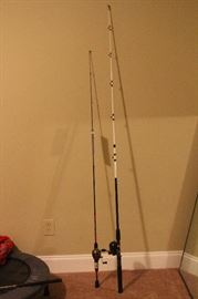 Shakespeare reverb fishing poles with tags