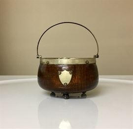 19th C. English oak basket