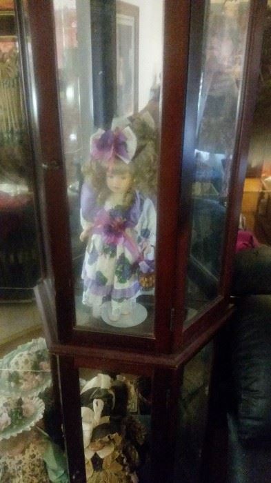 another curio cabinet