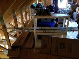 X-country skis and boots