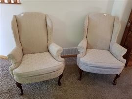 matched set of Queen Anne chairs