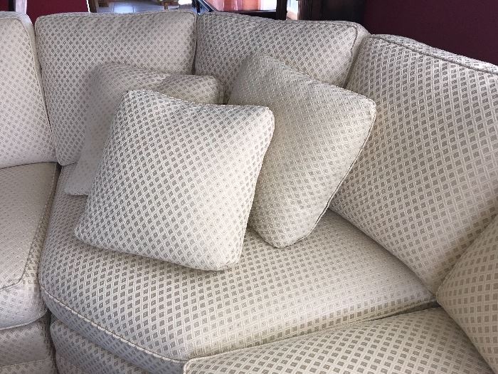 Design of fabric on upholstered sofa 