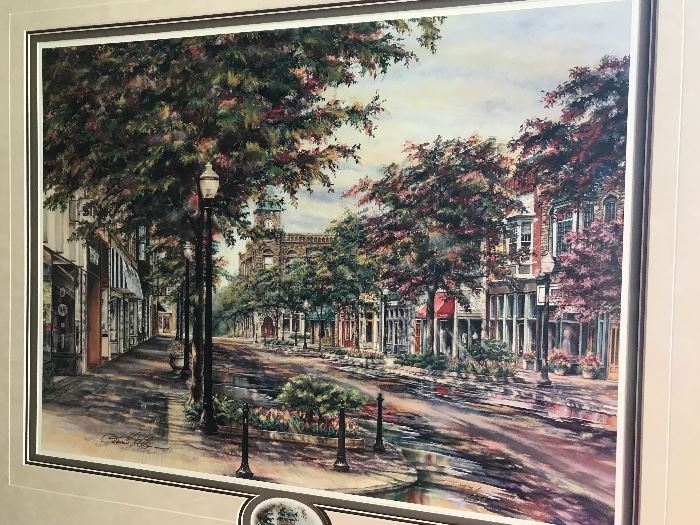 Susan Amidon signed and numbered print; Afternoon on Eigth Street”  77/150 AP