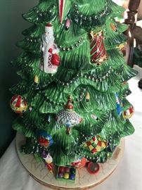 Gorgeous Christopher Radko Christmas tree cookie jar! 