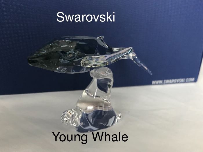 Swarovski “Young Whale” signed 