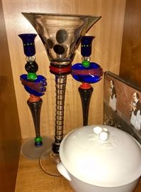Murano Glass Candlesticks