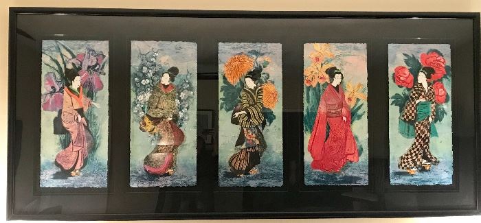 Hand-painted Asian woman series