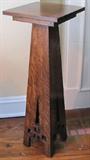 12. Beautiful Early Arts & Crafts Plant Stand with Cut-Outs at Base