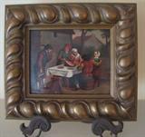 14. Small Early 1800's Dutch Signed Painting (Exquisite) - Oil on Tin