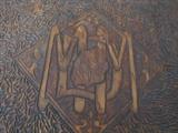 26. Detail from Antique Hand-Burnt Side Table