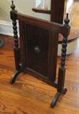 30. Small Antique English Oak Fireplace Screen