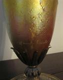 42. Signed Louis Comfort Tiffany - "Cypriot" Technique Lamp Made for Cassidy Lamp Company of New York -