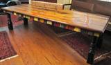 57. One of a Kind - Custom Table by Floyd Gompf of Reclaimed Woods: Approx. 29" W x 115" L x 30" H