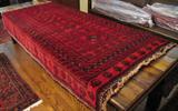 83. Red and Black Oriental Rug - Approx. 57" x 93"