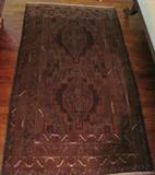 92. Newer Oriental Rug, Browns & Greens, Approx 72 1/2" x 42"