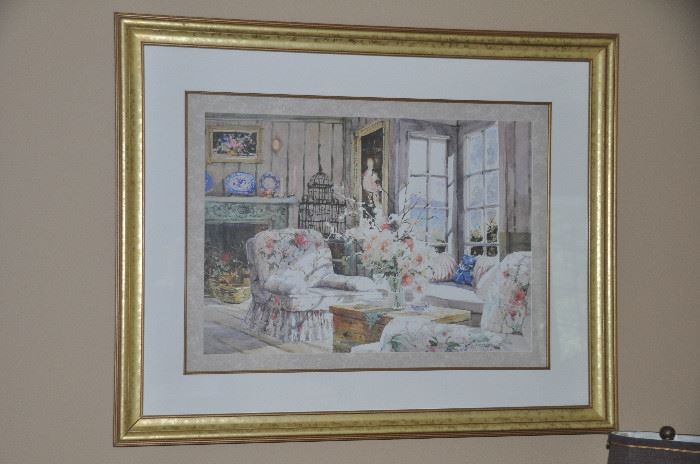 Lovely Still Life, double matted and framed print by Marilyn Simandle. 