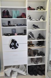 Many pairs of teen girls shoes!