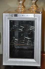 One of the two Wine Enthusiasts 6 bottle wine cooler available 
