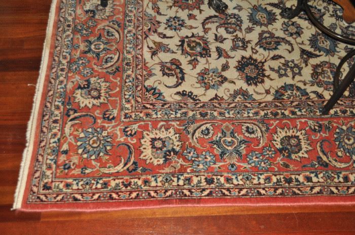 Exquisite antique c.1910 Persian hand made natural dyed wool area rug in perfect condition!  7’1” x 10’5” 