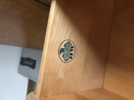 Heywood Wakefield Three Drawer Chest Sculptura mark