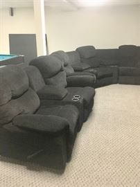 Reclining theater chairs