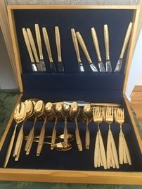 Gold flatware