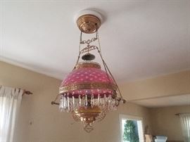 Cranberry light fixture