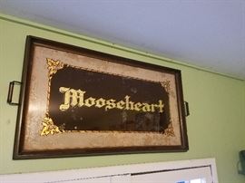 Mooseheart painted glass tray