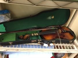 Antique violin with case
