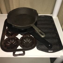 Cast iron cook ware.