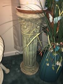 Pedestals, plant stands.