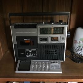 Vintage radio cassette recorder