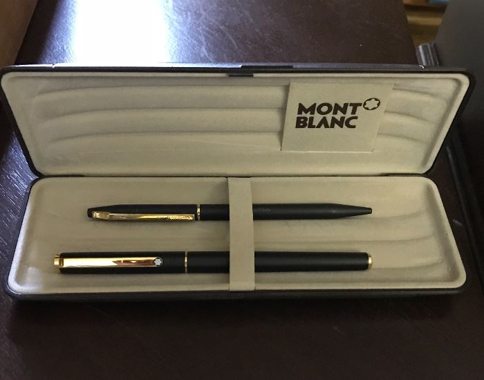Mont Blanc pen and pencil set