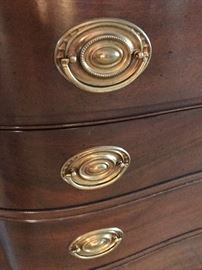 Front detail of Kittinger Chippendale chest