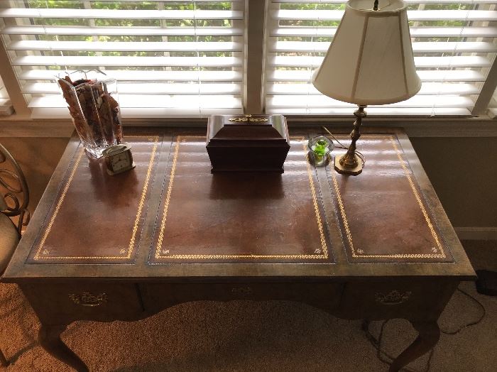 Baker Ladies Desk with leather top